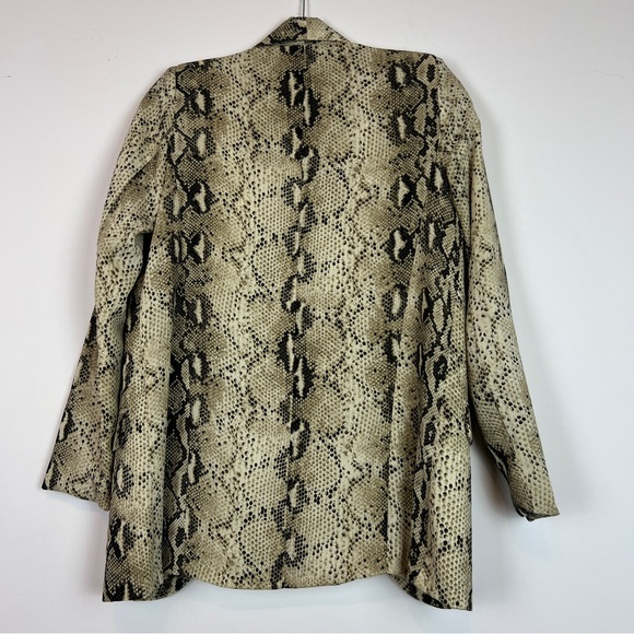 NWOT | NASTY GAL | IVIVI Snake Print Open Front Blazer - Picture 7 of 8